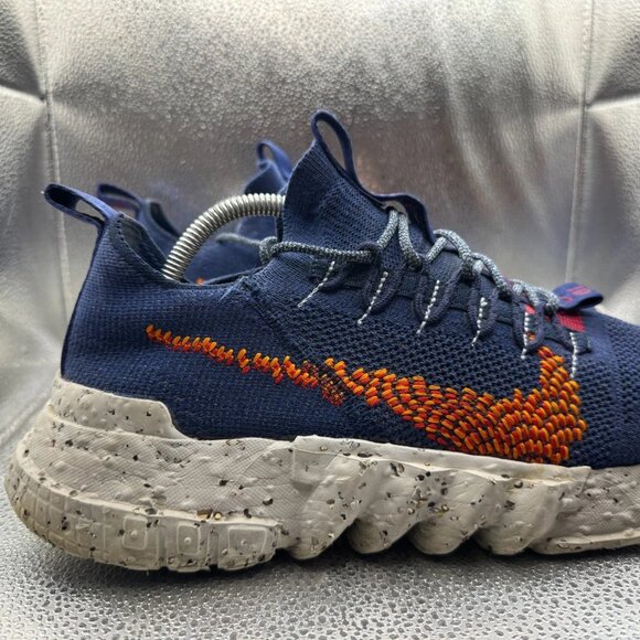 Size 12 Nike Space Hippie 01 Navy Blue Orange Mens Running Sneaker DN0010-400 - Picture 2 of 10